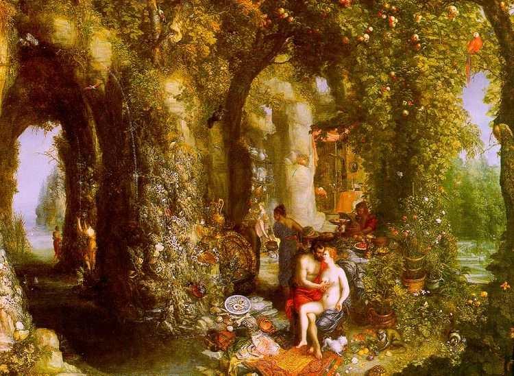 Jan Brueghel A Fantastic cave with Odysseus and Calypso china oil painting image